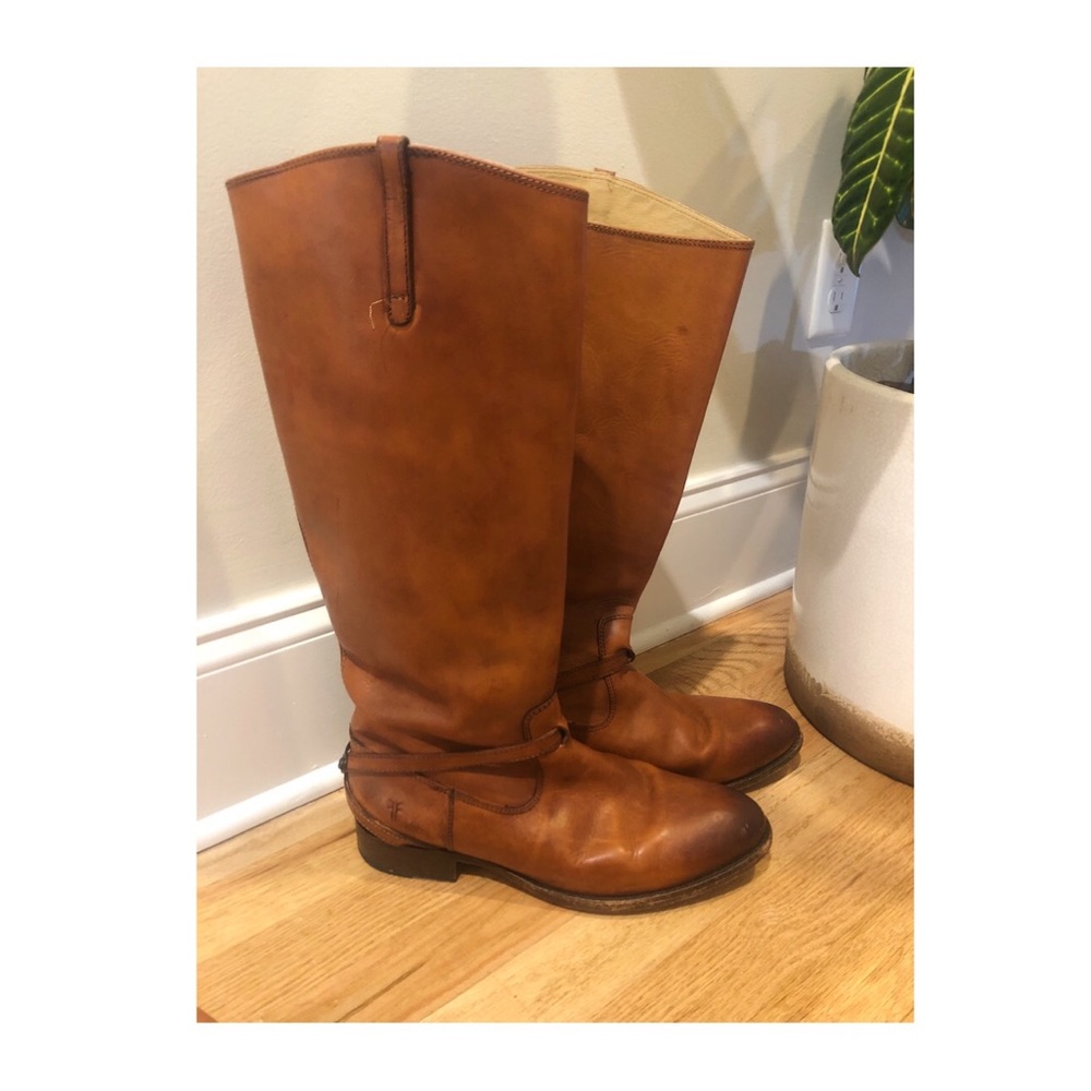 Frye boots Melissa cognac size 11